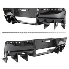 For Corvette C7 2014-2019 Gloss Black Big Fin Compelete Rear Bumper Diffuser Kit picture