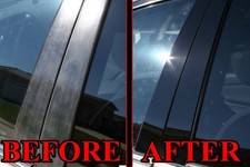Black Pillar Posts for Chrysler PT Cruiser 00-12 6pc Set Door Trim Cover Kit picture