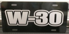 W-30 ENGINE SZE LICENSE PLATE HURST OLDSMOBILE 442 S CUTLASS 350 400 455 RAM AIR picture