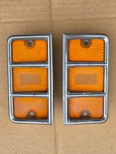 1975-1978 Chrysler Cordoba Dodge Charger SE Front Side Marker Light Lamps Pair picture