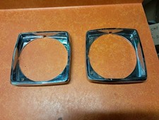 1977-1979 Oldsmobile Omega RH & LH Headlight Headlamp Bezels # 552291 & 552290 picture