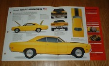1970 Plymouth Road Runner Original Imp Brochure Specs Info 68 69 70 Roadrunner picture