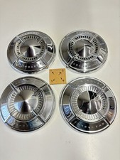 (4) 1961 1962 Chevrolet Biscayne Belair Chrome Dog Dish Poverty Hubcaps picture