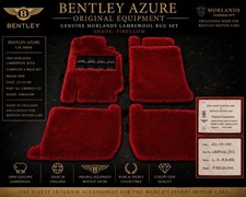 NOS Bentley Azure OEM Morlands Lambswool Rug Set Fireglow UB89021P picture