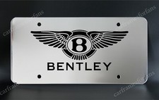 BENTLEY BENTLEY License Plate Premium Stainless Steel Metal - Black Graphics picture
