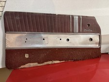 1962 Oldsmobile Starfire Driver LH Door Panel Red Original Nice Trim picture