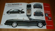 1998 Bentley Azure Original Imp Brochure Specs Info 98 95 96 97 99 picture