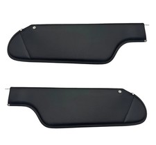 1971-1975 Pontiac Grandville & Catalina Convertible Vinyl Black Sun Visors- Pair picture