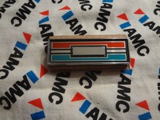NOS AMERICAN MOTORS  AMC  1970 AMX  BLANK  DASH NUMBER RWB picture