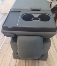2021-2026 FORD F250 F350 F450 CENTER CONSOLE JUMP SEAT GREY SUPERDUTY CLOTH picture