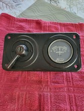 Model T  Ford Ignition Key Light Amp Amperes Gauge Dash Switch Good Condition picture