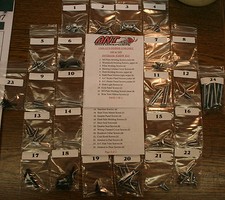 1969 - 1970 DODGE CORONET  INTERIOR SCREW KIT    110pcs. picture