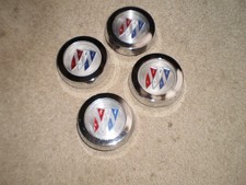4 USED RALLYE WHEEL CENTER CAPS 71-84 BUICK GS SKYLARK REGAL CENTURY APOLLO picture