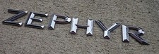Lincoln Zephyr emblem letters badge decal symbol logo OEM Factory Genuine Stock picture