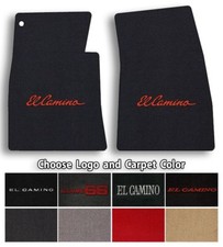Chevrolet El Camino 2pc Classic Loop Carpet Floor Mats - Choose Color & Logo picture
