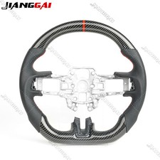 Hydro Dip Carbon Fiber Sport Steering Wheel Fit Ford Mustang GT 2015-2017 picture