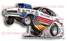 Bob Glidden Ford Pinto Pro Stock Ford Pinto Rat Fink NHRA drag racing decal picture