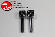 Chrome Dice Door Lock Latch Knobs Custom Truck Hot Rat Street Rod picture