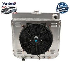 3 Row Aluminum Radiator Shroud fan For Ford Maverick 1963-77 Pinto Mercury Comet picture