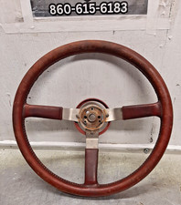 GARNET Jeep Steering Wheel Scrambler CJ5 CJ7 CJ8 J10 AMC Cherokee W/ TRIM RING picture