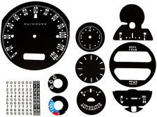 Premium Dash Decal 63 Plymouth Fury, Savoy, Sport Fury FULL KIT 120MPH BLACK picture