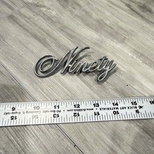 1971-76 Oldsmobile Ninety Eight Script (Ninety only) OEM Emblem Badge Ornament picture