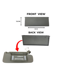 Vauxhall Opel Astra J Insignia A Sun Visor Cover Gray Right or Left 1437221 picture