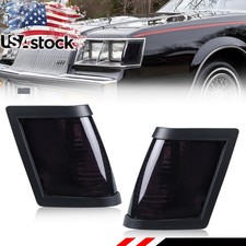 2PCS Smoked Lens Front Headlight Side Marker Lights For 1984-1987 Buick Regal picture