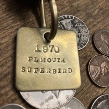 1970 Plymouth Superbird Solid Brass Key Fob  [B] ‘70 picture