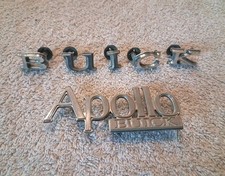 Vintage 73-75 Buick Apollo Trunk Script & Hood BUICK Letter Set OEM picture