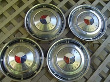 VINTAGE 1962 1963 MERCURY METEOR COMET MONTEREY HUBCAPS WHEEL COVERS CENTER CAPS picture