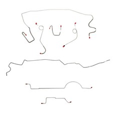 Fits Plymouth Duster 1970-1971 Complete Brake Lines Manual Brakes CBK0593SS picture