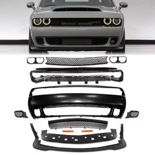 Fit for 2008-2014 Dodge Challenger Hellcat Style SRT Full Front Bumper Cover Kit picture