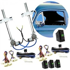 Ford Anglia 1946 - 1968 Power Window Regulator Kit w/ 3 LED Switches hot rod v8 picture