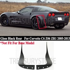 For Corvette C6 Z06 ZR1 2005-2013 Glossy Black Rear Side Splash Guards Mud Flaps picture