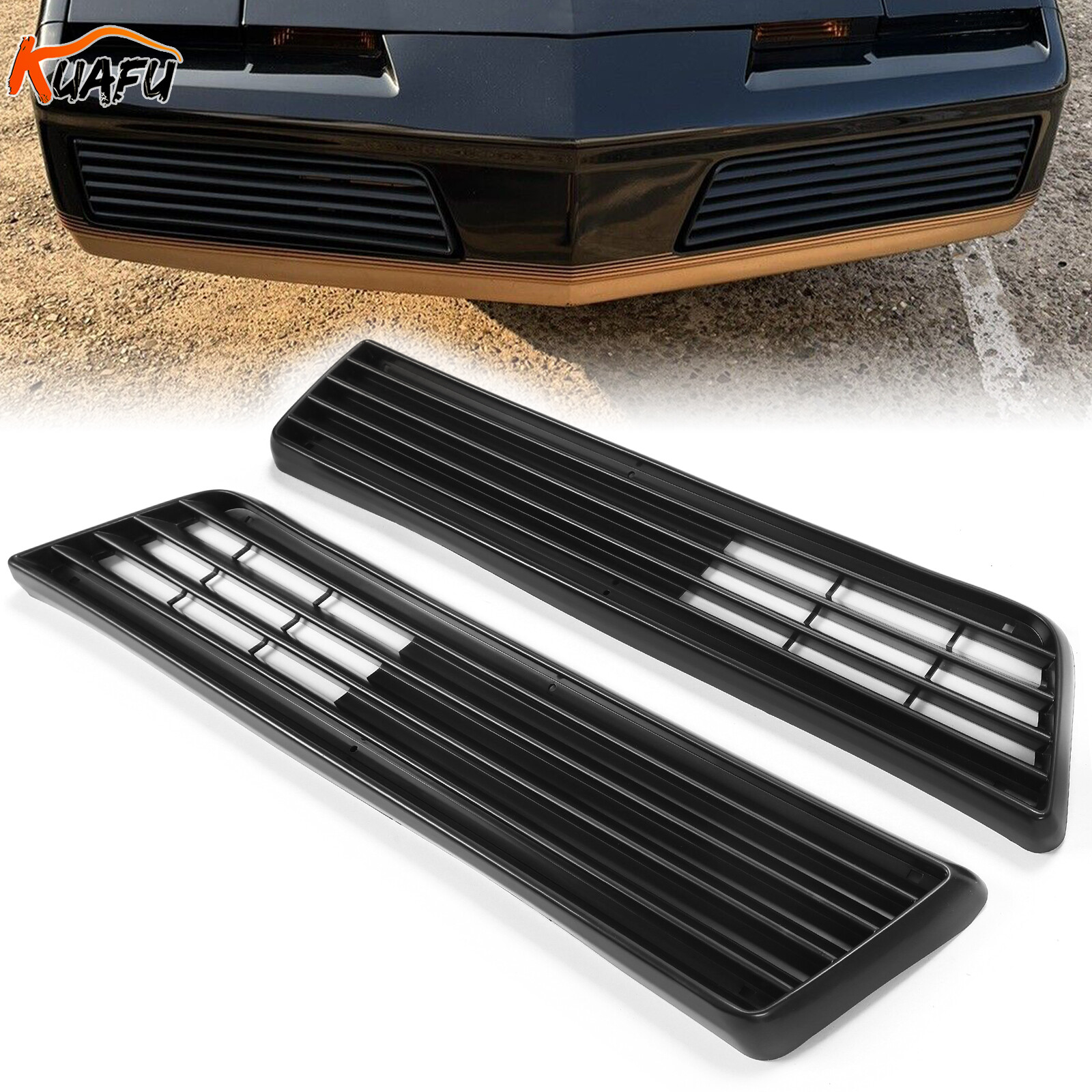 For 1982-1984 Pontiac Firebird Front Bumper Grille Left＆Right 2PCS HTAUS995