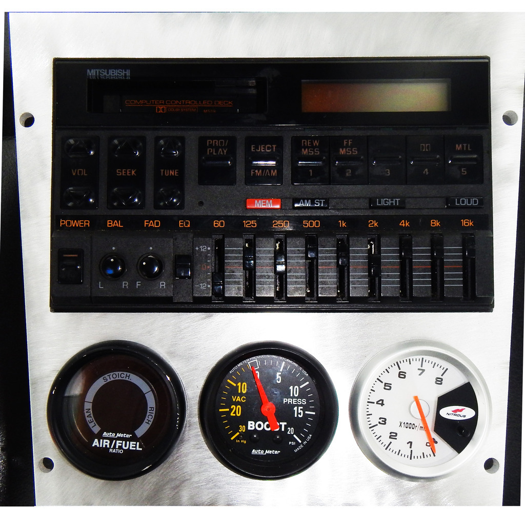 Mitsubishi Starion Dodge Chrysler Conquest Radio Panel Gauges - by Motocam360