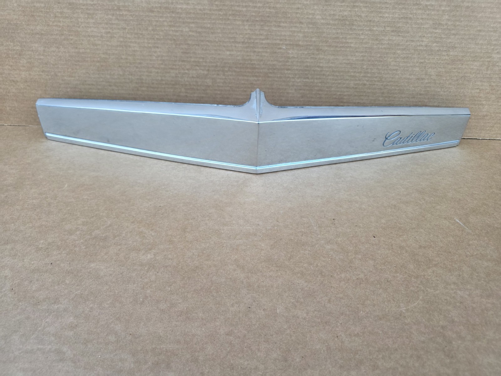 80-82 Cadillac Seville OEM Hood Grille Chrome GM 1618459 Cadillac Script