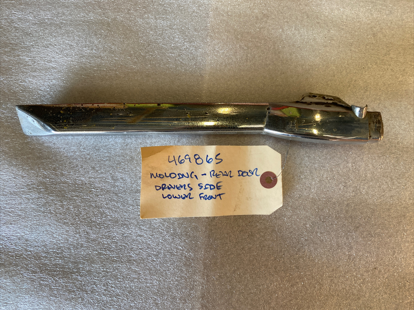 1955 - 1956 Packard Patrician Left Rear Door Lower Front Molding - 469865