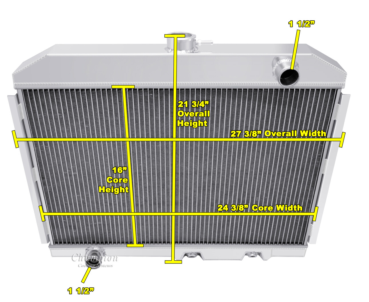 1970 1971 1972 1973 1974 1975 1976 1977 AMC Hornet 3 Row Core WR Radiator