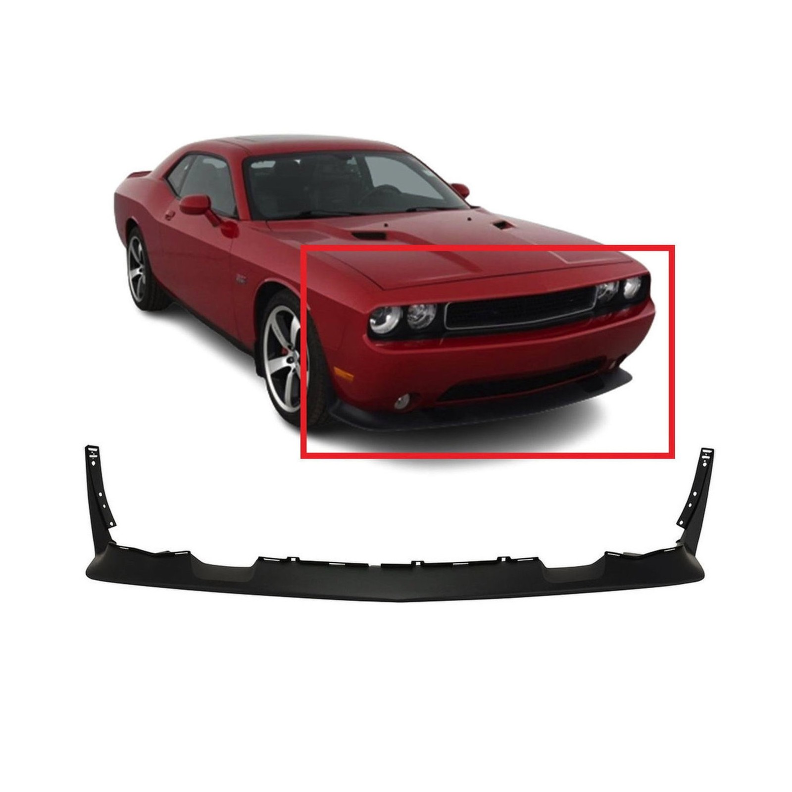 2011-2014 Dodge Challenger Coupe SRT8 Front Lower Bumper Deflector CH1095121