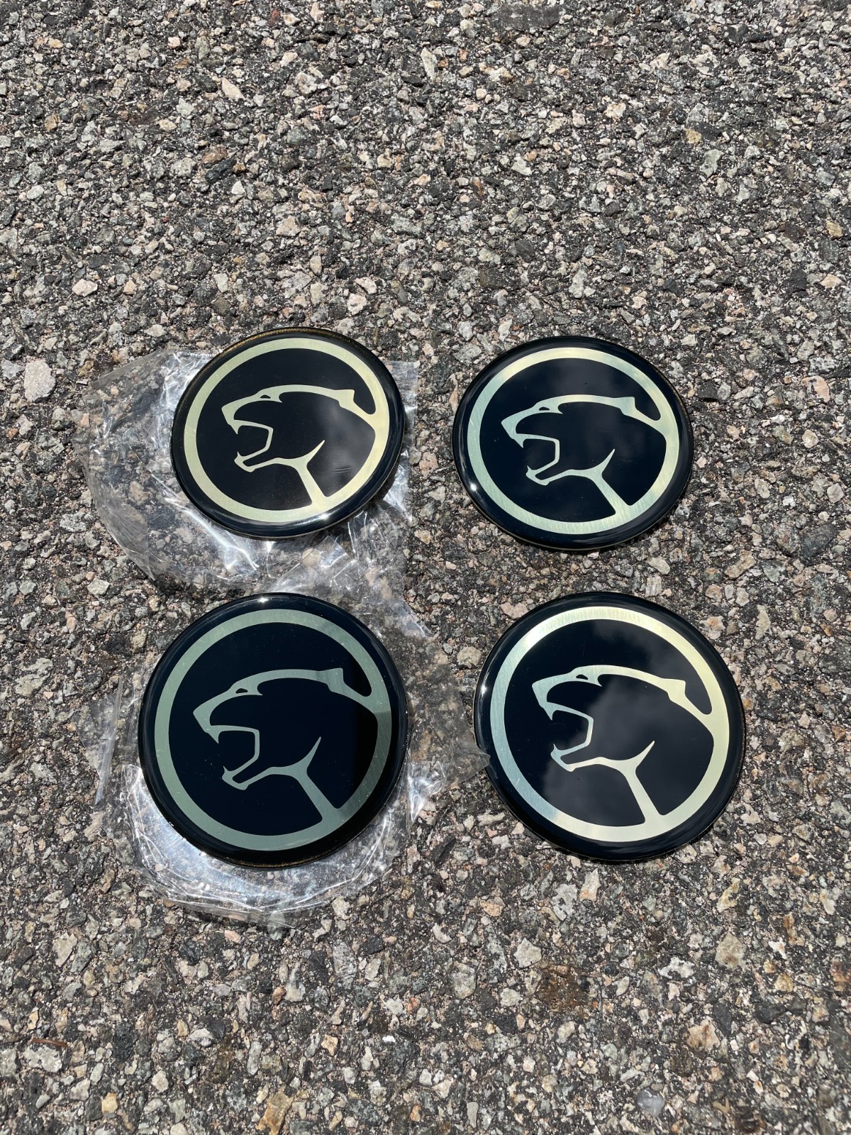 Mercury Cougar self sticking emblems logos for hubcaps alloy wheels