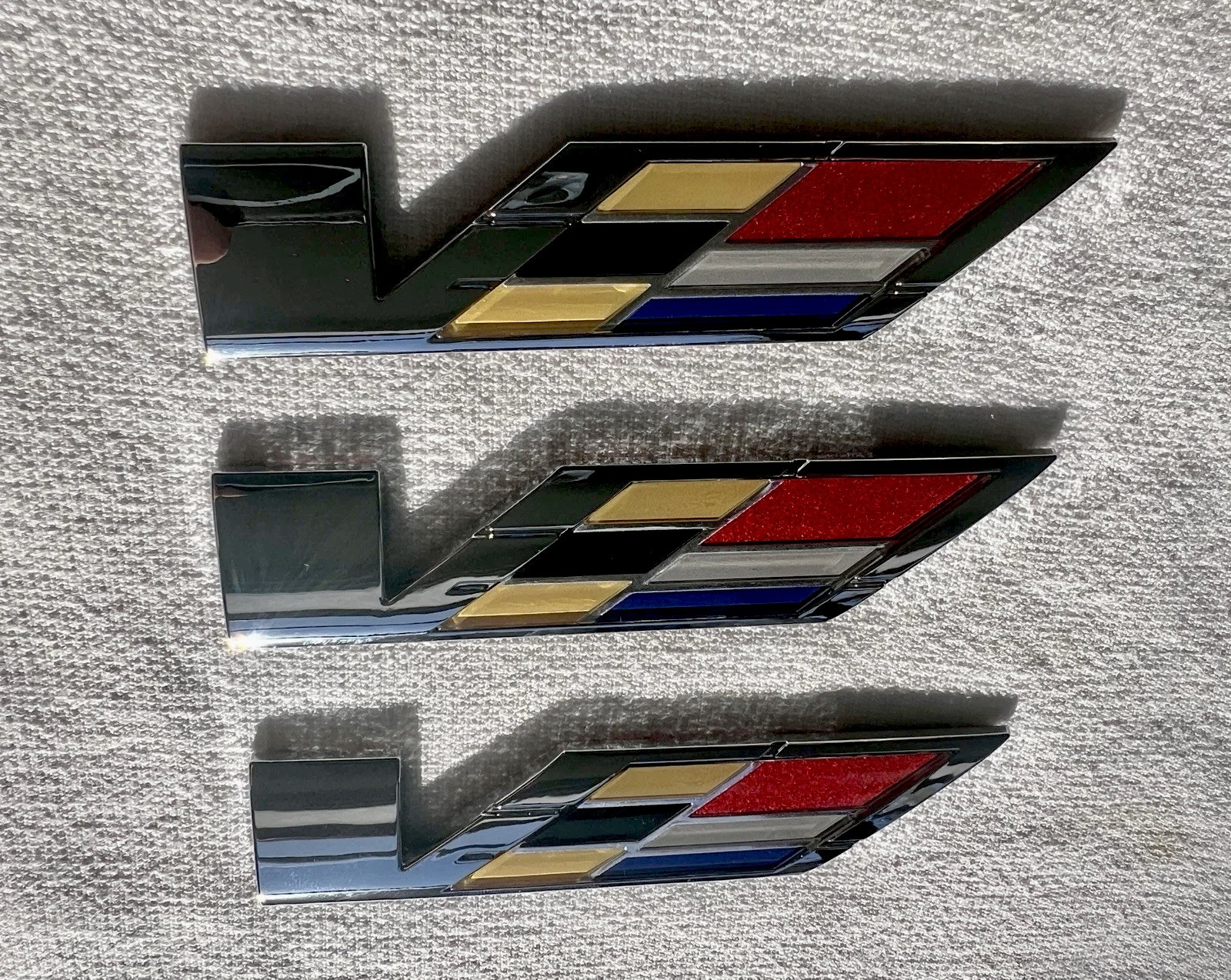 Cadillac CTS V Gen 1 and 2 reproduction with 3M adhesive backing.