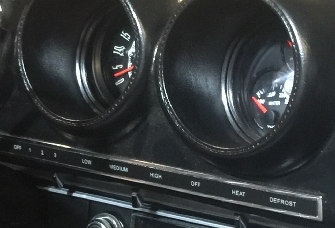 1968-1969 FORD TORINO, FAIRLANE, RANCHERO, COBRA Dash Control Strip