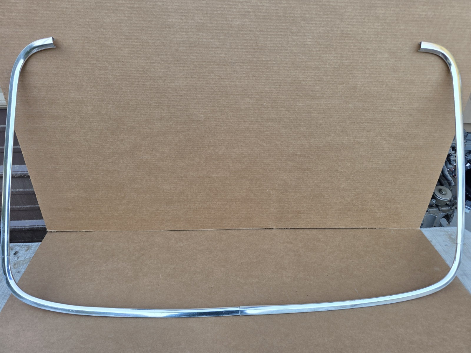 71-77 Chevy Vega OEM Hatchback Rear Window Trim 4pc Set Missing Top
