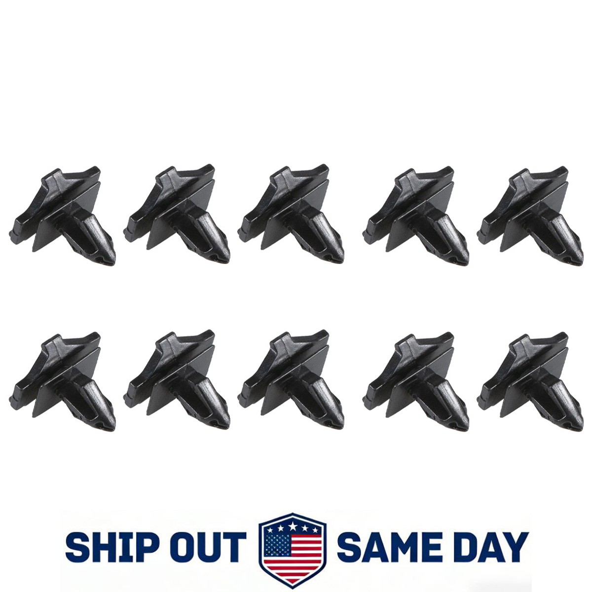 10x Front Bumper To Fender Retainers For 2005-13 Chevrolet Corvette 11561329 NEW