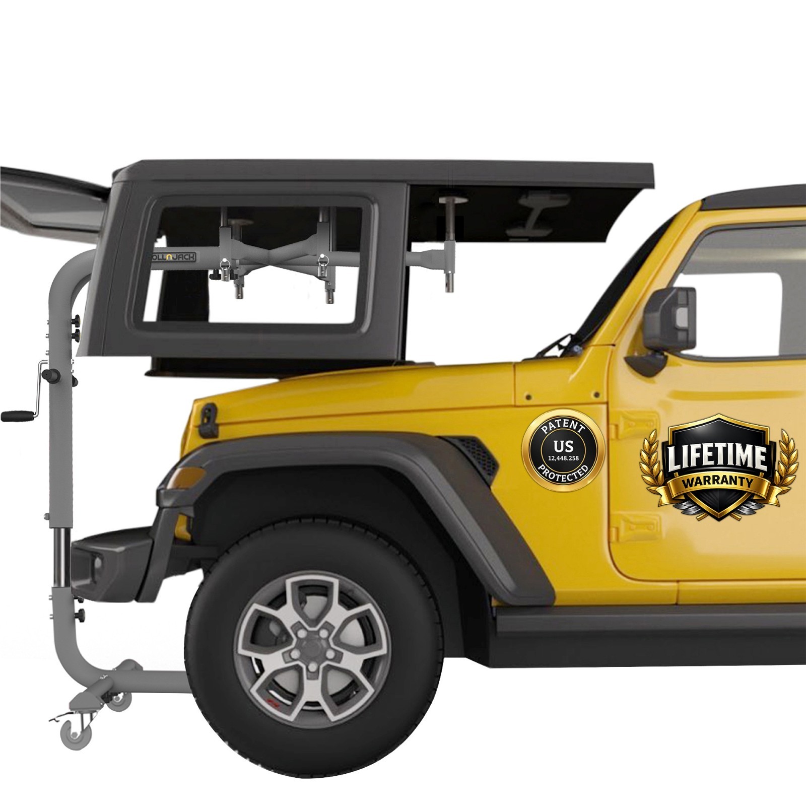 Jeep Hardtop Removal Lift. Official RollnJack Return Units (Unopened)