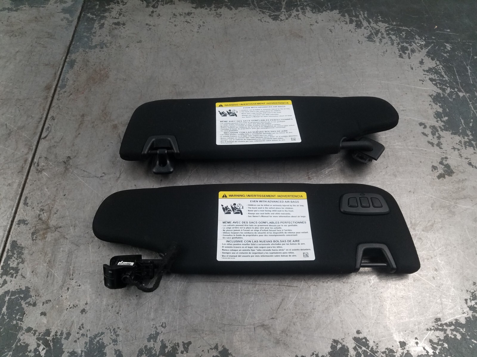 2020 Ford Mustang Shelby GT500 Sun Visors #1864 V1