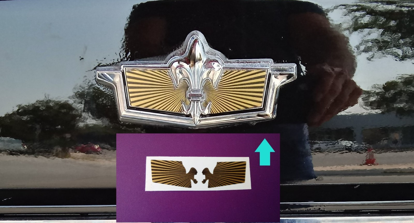 New 1987-1988 Chevrolet Caprice Trunk Lock Cover Emblem Restoration Overlay READ