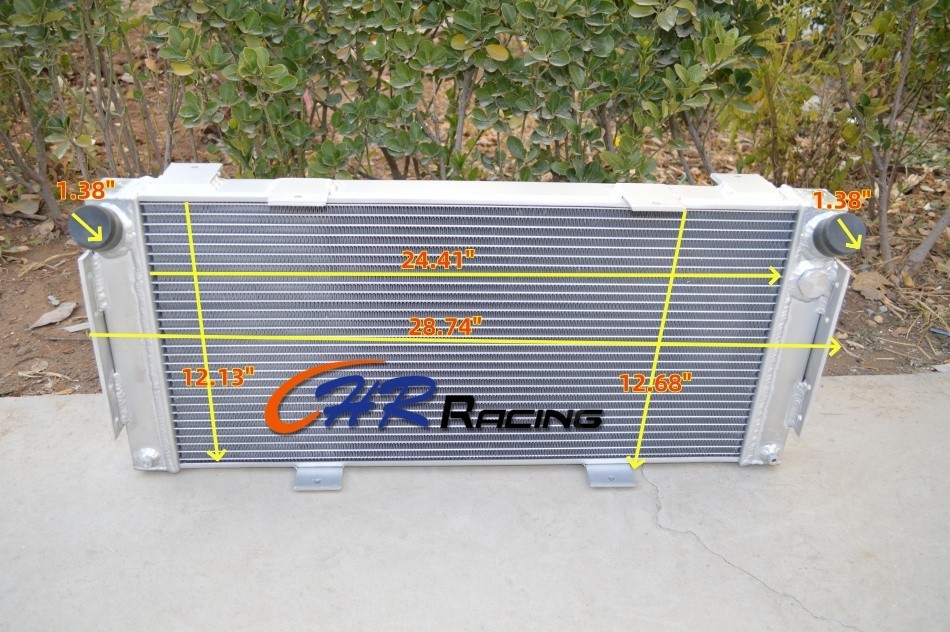 3ROW Aluminum Radiator For 1964-1969 FORD GT40 V8 Manual